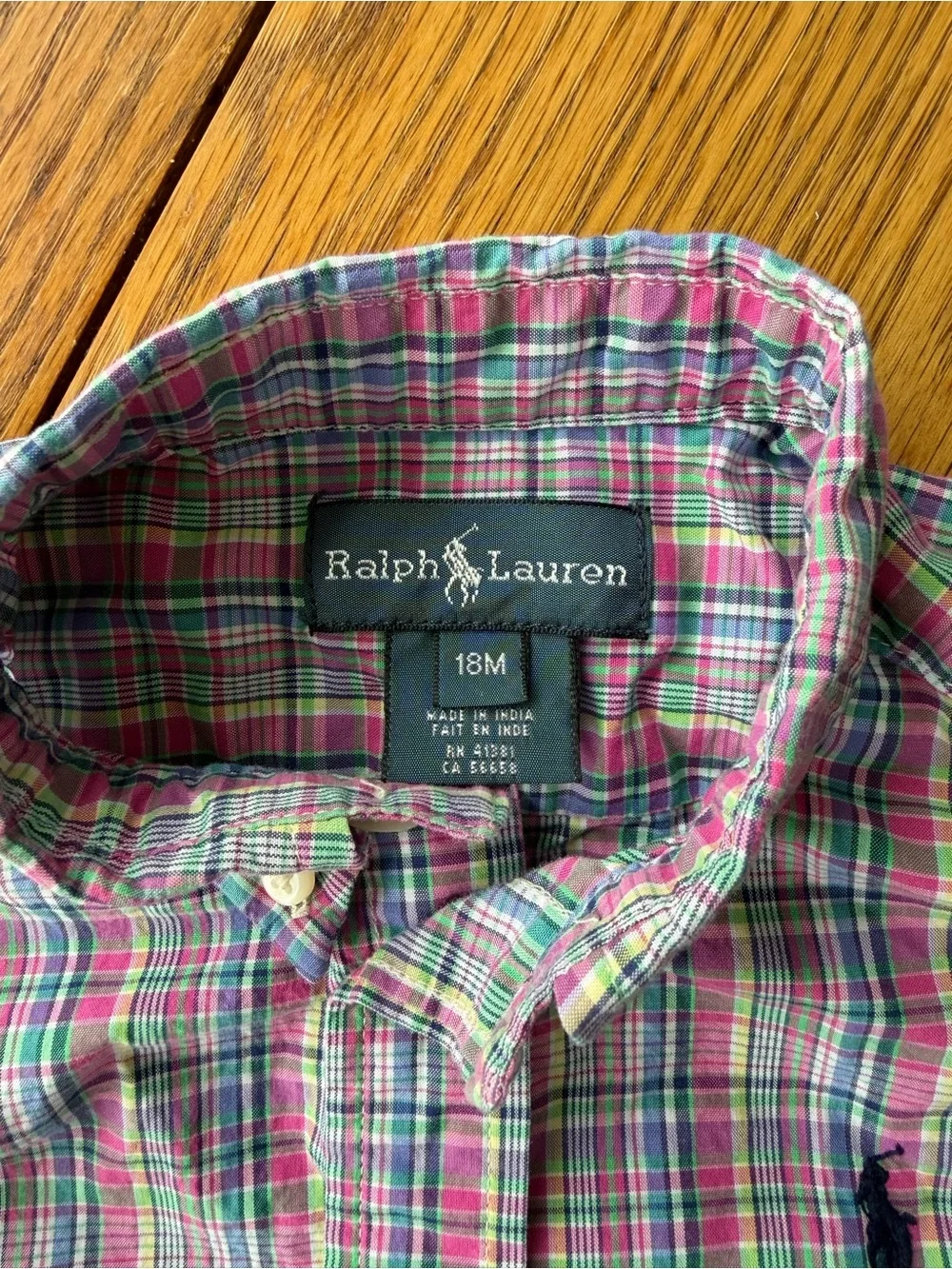 Ralph Lauren 18M Plaid Button-Down Shirt (set of 2)